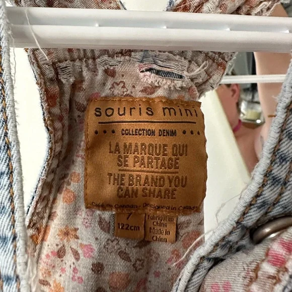 Distressed shorts overalls - Picture 4 of 4